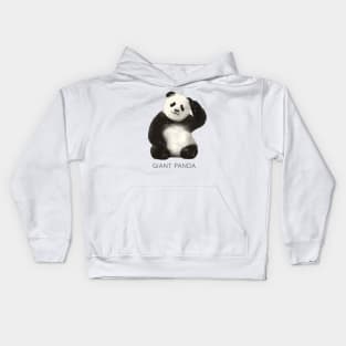 Giant panda (Ailuropoda melanoleuca) Kids Hoodie